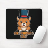 Lustiger glücklicher Tag des Murmeltieres 2. Febru Mousepad (Mit Mouse)