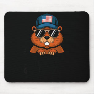 Lustiger glücklicher Tag des Murmeltieres Mousepad