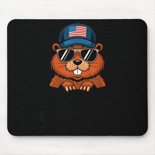 Lustiger glücklicher Tag des Murmeltieres Mousepad (Vorne)