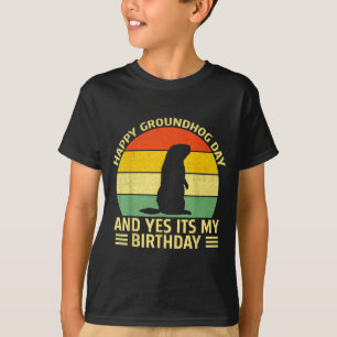 Lustiger glücklicher Tag des Murmeltieres und ja, T-Shirt