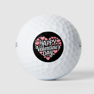 Lustiger glücklicher Valentinstag Herz Liebe Valen Golfball
