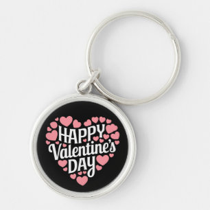 Lustiger glücklicher Valentinstag Herz Liebe Valen Schlüsselanhänger