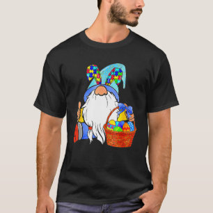 Lustiger Gnom-Hase Autismus-Bewusstsein Unterstütz T-Shirt