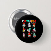 Lustiger Gnom Physiotherapie Pt Physiotherapeut C Button (Vorne & Hinten)