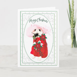 Lustiger Golden Doodle-Hund Weihnachten, Weihnacht Karte