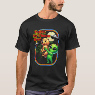 Lustiger Golden Retriever Alien Du bist der Auserw T-Shirt