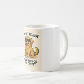 Lustiger Golden-Retriever-Becher  Kaffeetasse (VorderseiteRechts)