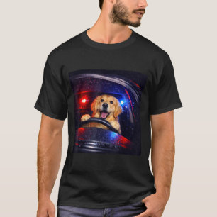 Lustiger Golden Retriever Fährt Meme Hund Fährt Ei T-Shirt