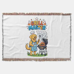 Lustiger Golden Retriever Grill Meister BBQ Grafik Decke