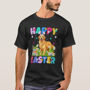 Lustiger Golden Retriever Hund Fröhliche Ostereier T-Shirt