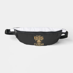 Lustiger Golden Retriever Hund Haar Glitter Bauchtasche