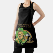Lustiger Golden Retriever St. Patrick's Day Leprec Schürze (InSitu)