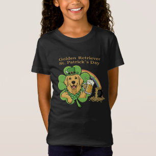 Lustiger Golden Retriever St. Patrick's Day Leprec T-Shirt
