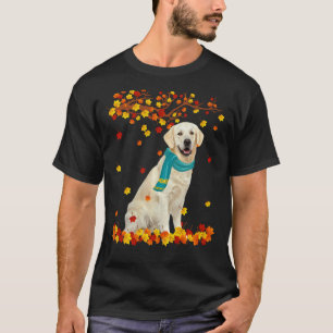 Lustiger Golden Retriever Thanksgiving Herbst Hund T-Shirt