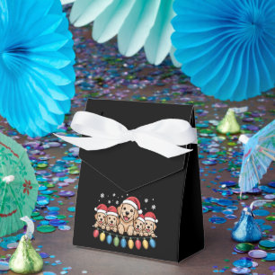 Lustiger Golden Retriever Weihnachten Welpe Hund  Geschenkschachtel