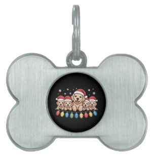 Lustiger Golden Retriever Weihnachts-Welpe Hund Tiermarke