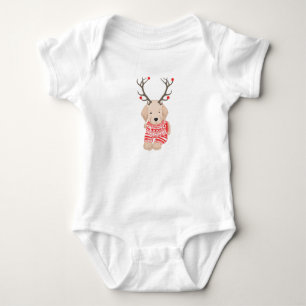 Lustiger Golden Retriever Welpe Geweih Pullover