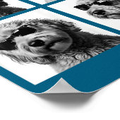 Lustiger Goldendoodle-Meme Süße Doodle-Fotobooth Poster (Ecke)