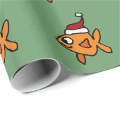 Lustiger Goldfish in der Geschenkpapier (Rolleneckpunkt)