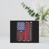 Lustiger Golf-Amerikanischer-Flagge-Golfspieler-Vi (Stehend Vorderseite)