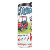 Lustiger Golf-Becher Thermosbecher (Nach links gedreht)