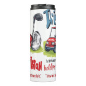 Lustiger Golf-Becher Thermosbecher (Rückseite)