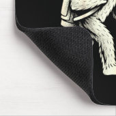 Lustiger Golf Bigfoot Sasquatch Alien Ufo Golfer Mousepad (Ecke)