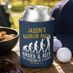 Lustiger Golf Evolution Junggesellenabschied Birdi Dosenkühler