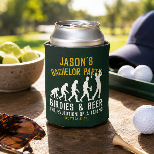 Lustiger Golf Evolution Junggesellenabschied Birdi Dosenkühler