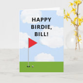 Lustiger Golf-Geburtstag Karte (Gelbe Blume)