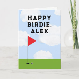 Lustiger Golf-Geburtstag Karte