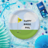 Lustiger Golf-Geburtstag Pappteller (Party)