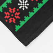 Lustiger Golf hässlicher Weihnachtspullover Damen Fleecedecke (Ecke)