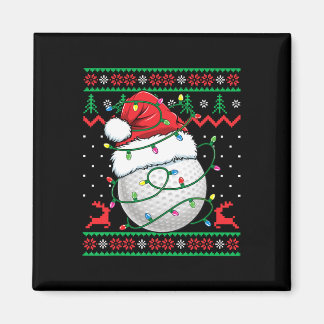 Lustiger Golf hässlicher Weihnachtspullover Damen  Magnet