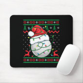 Lustiger Golf hässlicher Weihnachtspullover Damen Mousepad (Mit Mouse)