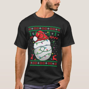 Lustiger Golf hässlicher Weihnachtspullover Damen T-Shirt