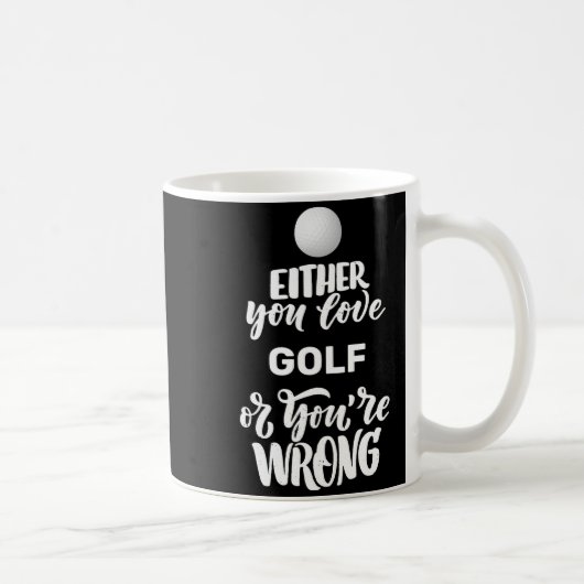 Lustiger Golf Liebt Golfen Golfer Kaffeetasse (Rechts)