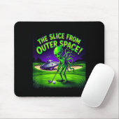 Lustiger Golf spielender Außerirdischer, der Slice Mousepad (Mit Mouse)