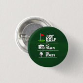 Lustiger Golf-Spruch Golf-Renteneintritt Button (Vorne & Hinten)