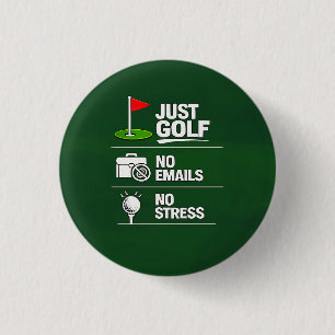 Lustiger Golf-Spruch Golf-Renteneintritt Button