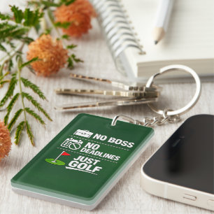 Lustiger Golf-Spruch Golf-Renteneintritt Schlüsselanhänger