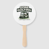 Lustiger Golf-Spruch Golf-Rentner Fächer (Vorderseite)
