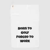 Lustiger Golf-Spruch Golfhandtuch (Vorderseite)