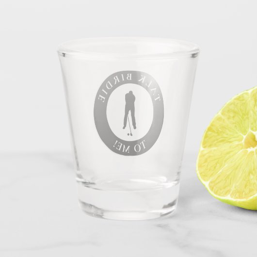 Lustiger Golf Spruch Red Birdie Männer Golfer Schnapsglas (Rückseite)