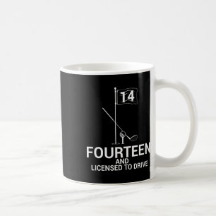 Lustiger Golf-Spruch Teenie-Golfer 14. Geburtstag Kaffeetasse