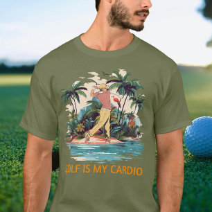 Lustiger Golf-Tropen-Golfer Sommer T-Shirt