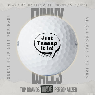 Lustiger Golf-Vater Scramble Pop-Art Comic-Blase H Golfball
