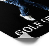 Lustiger Golf Von Amerika Donald Trump  Poster (Ecke)