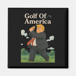 Lustiger Golf Von Amerika Donald Trump Wortwitz  Magnet