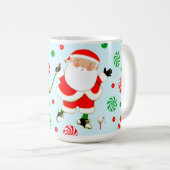 Lustiger Golf-Weihnachtsbecher Kaffeetasse (VorderseiteRechts)